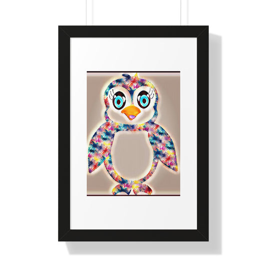 The Penguinies Glow Cinematic Framed Vertical Poster