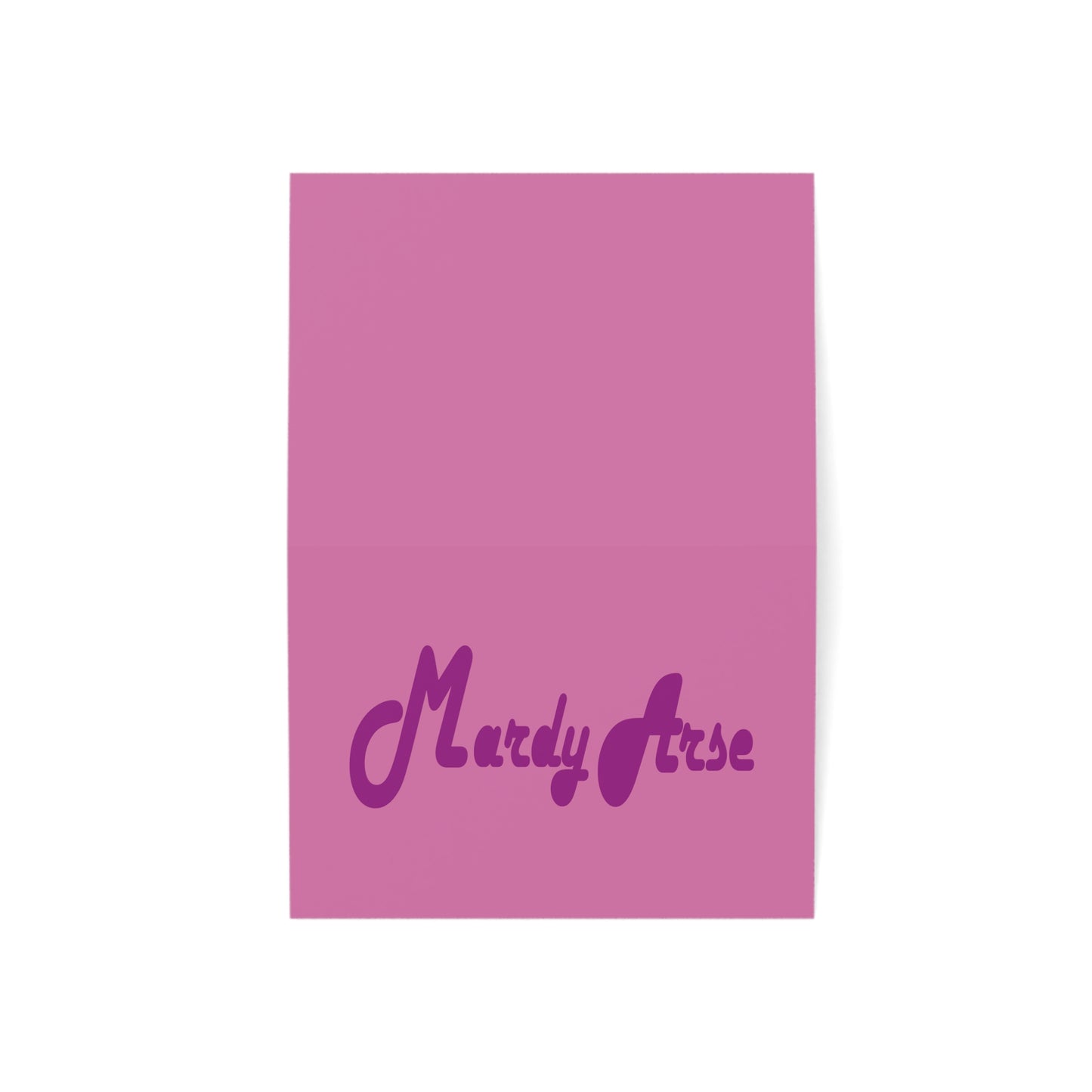 Mardy Arse, Sheffield Dialect Purple Typography Greeting Cards (1, 10, 30, and 50pcs)