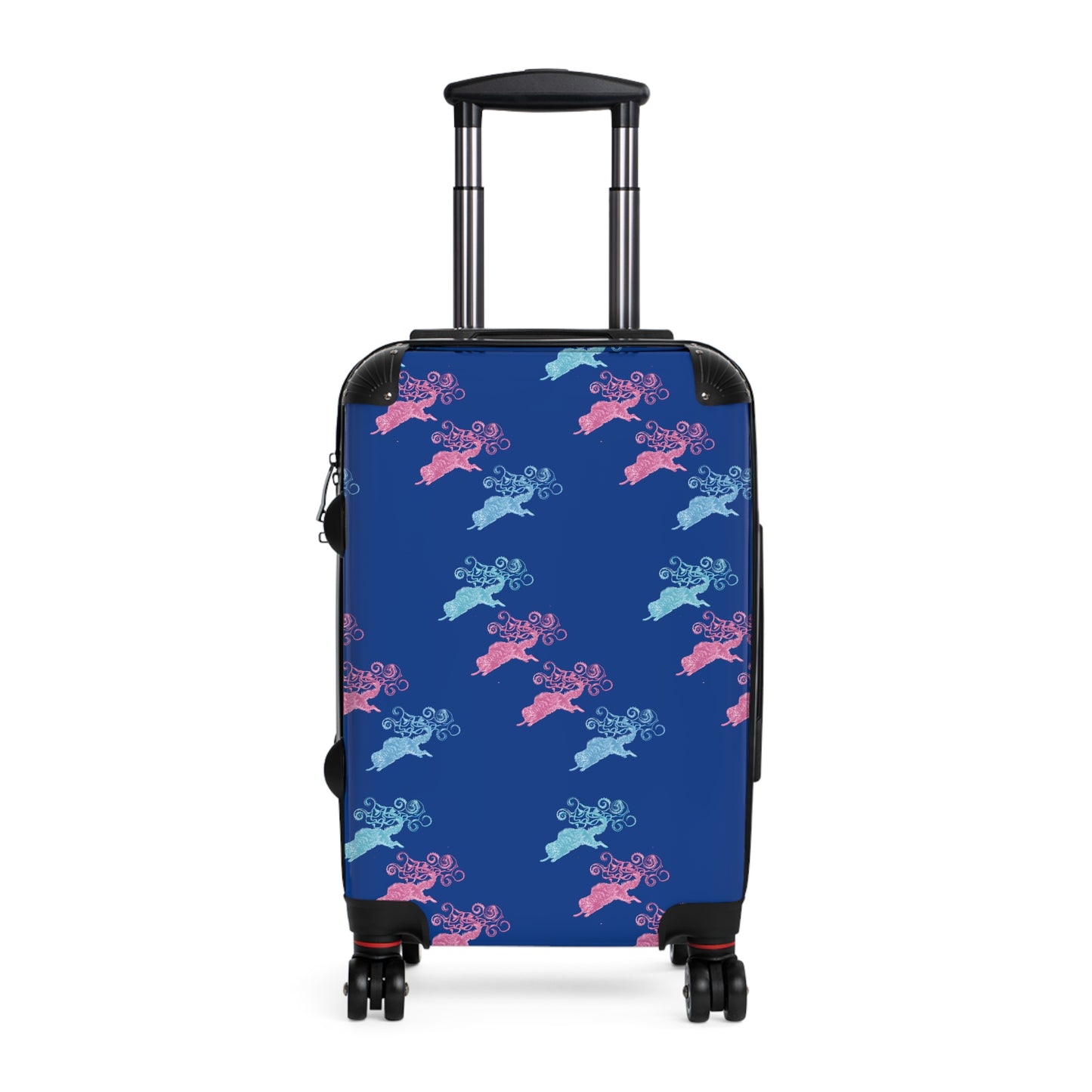 Cats Pink & Blue Pattern Suitcase