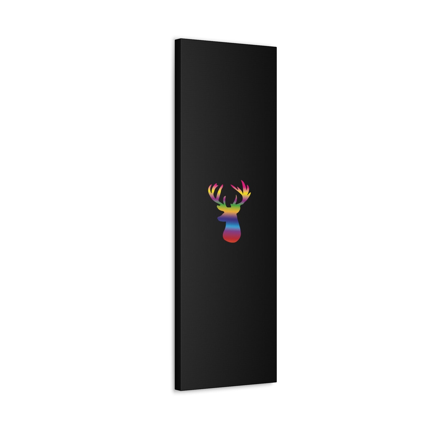 Rainbow Stag Head Canvas Gallery Wraps