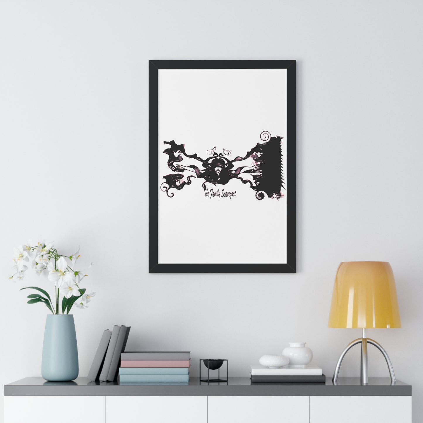 The Family Scapegoat with Pink Framed Vertical Poster