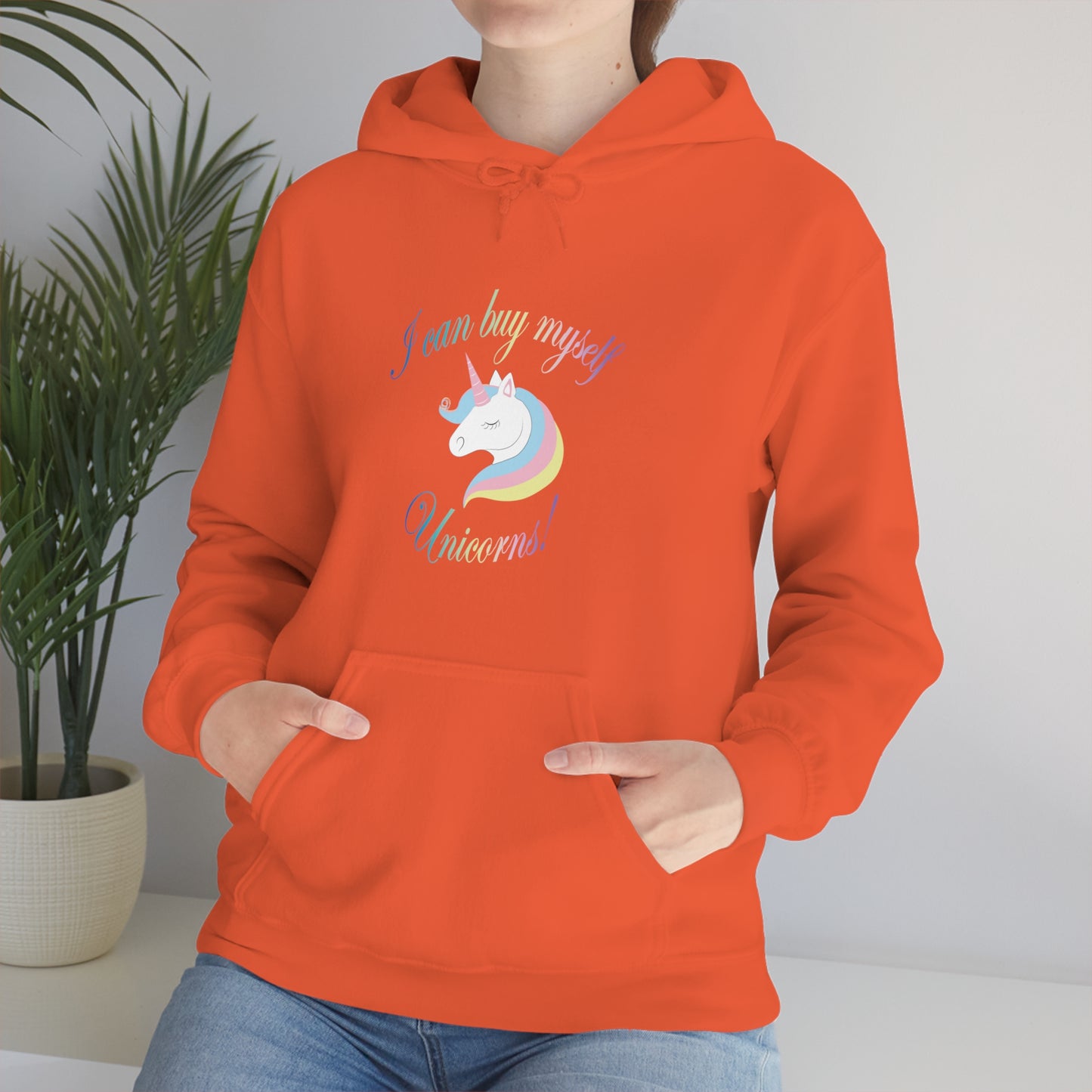 I Can Buy Myself Unicorns! Unisex Heavy Blend™ Hooded Sweatshirt