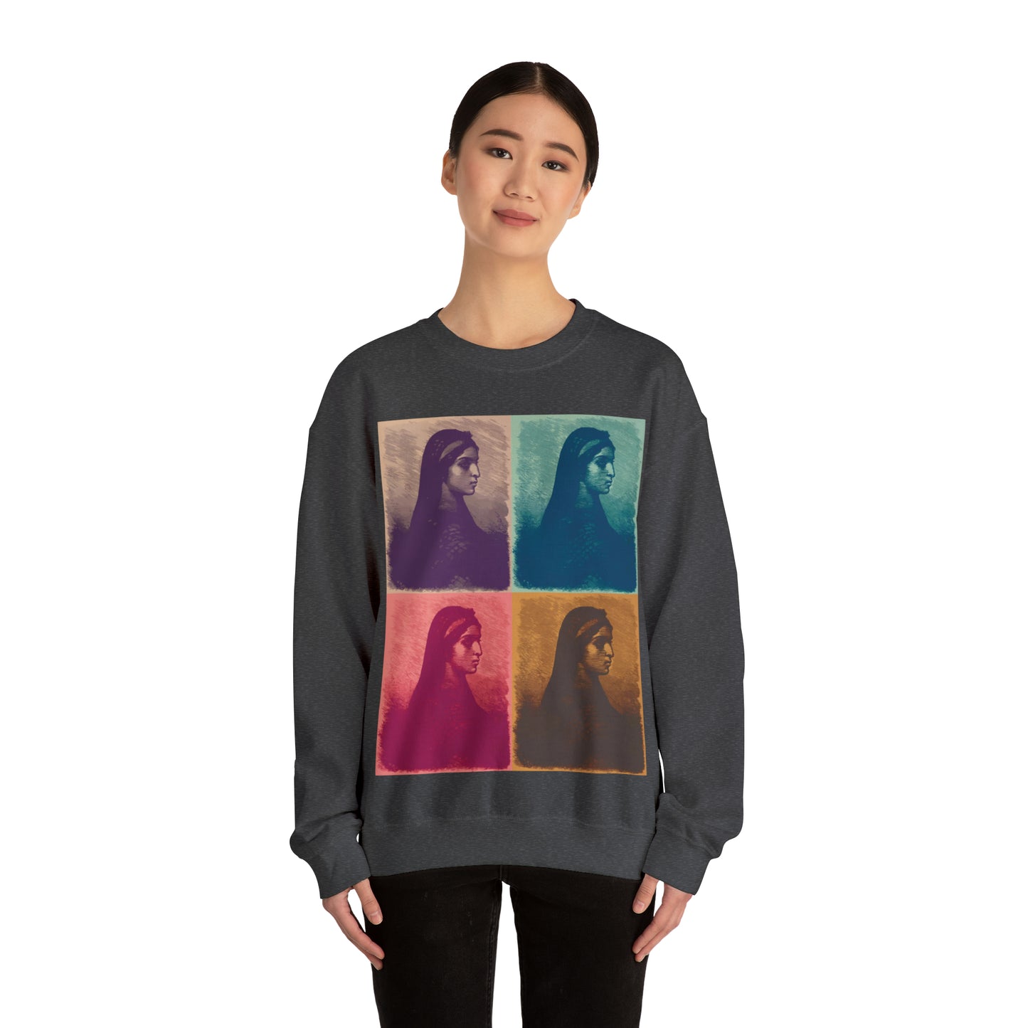 Koptic Woman Art Unisex Heavy Blend Crewneck Sweatshirt