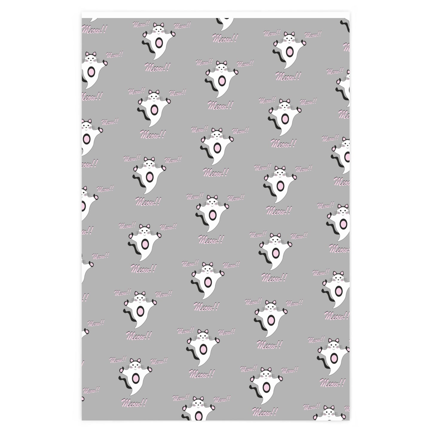 Meow!! Cat Ghost Wrapping Paper