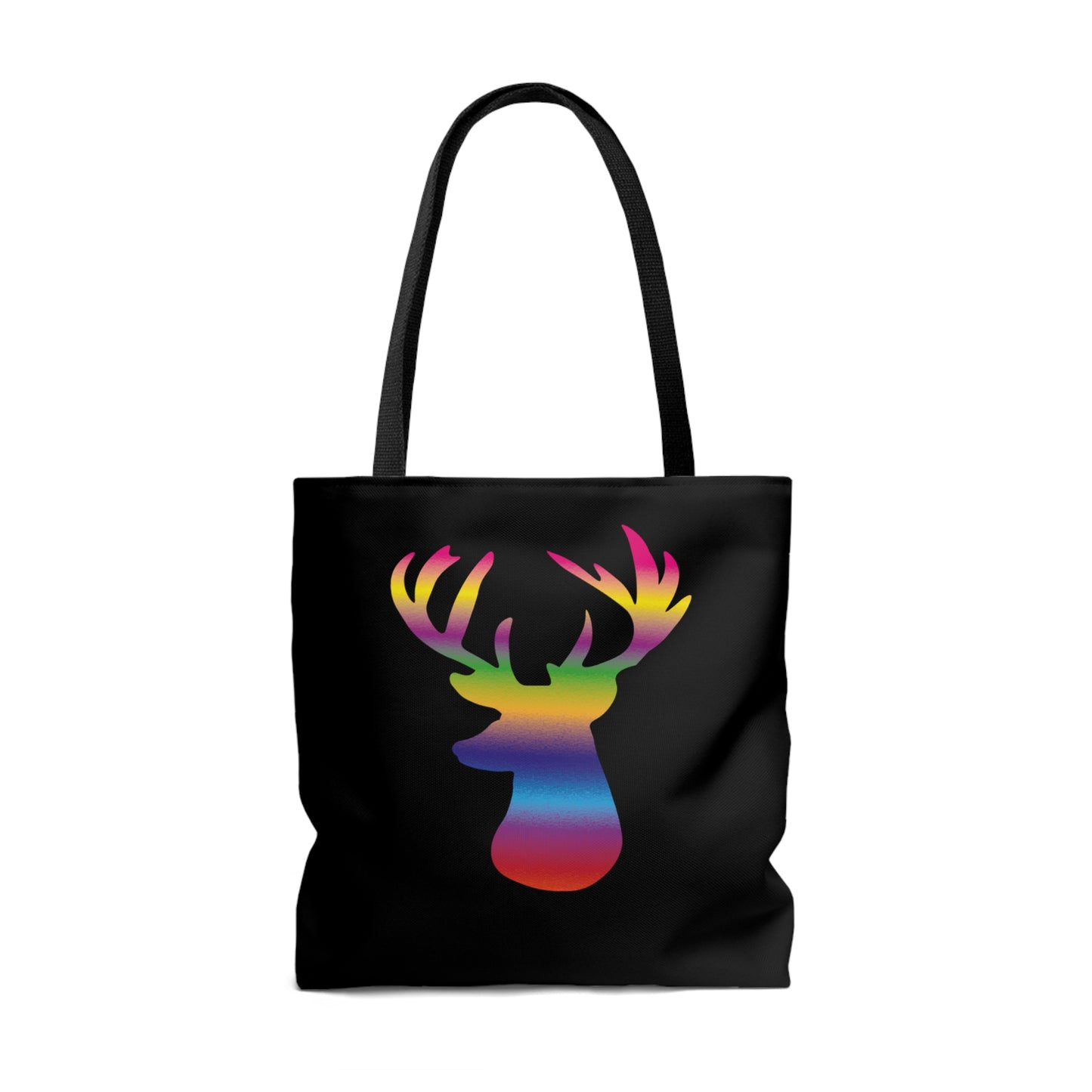 Rainbow Stag Head Tote Bag (AOP)