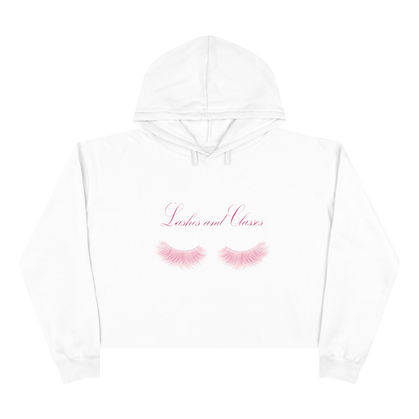 Lashes & Classes Crop Hoodie