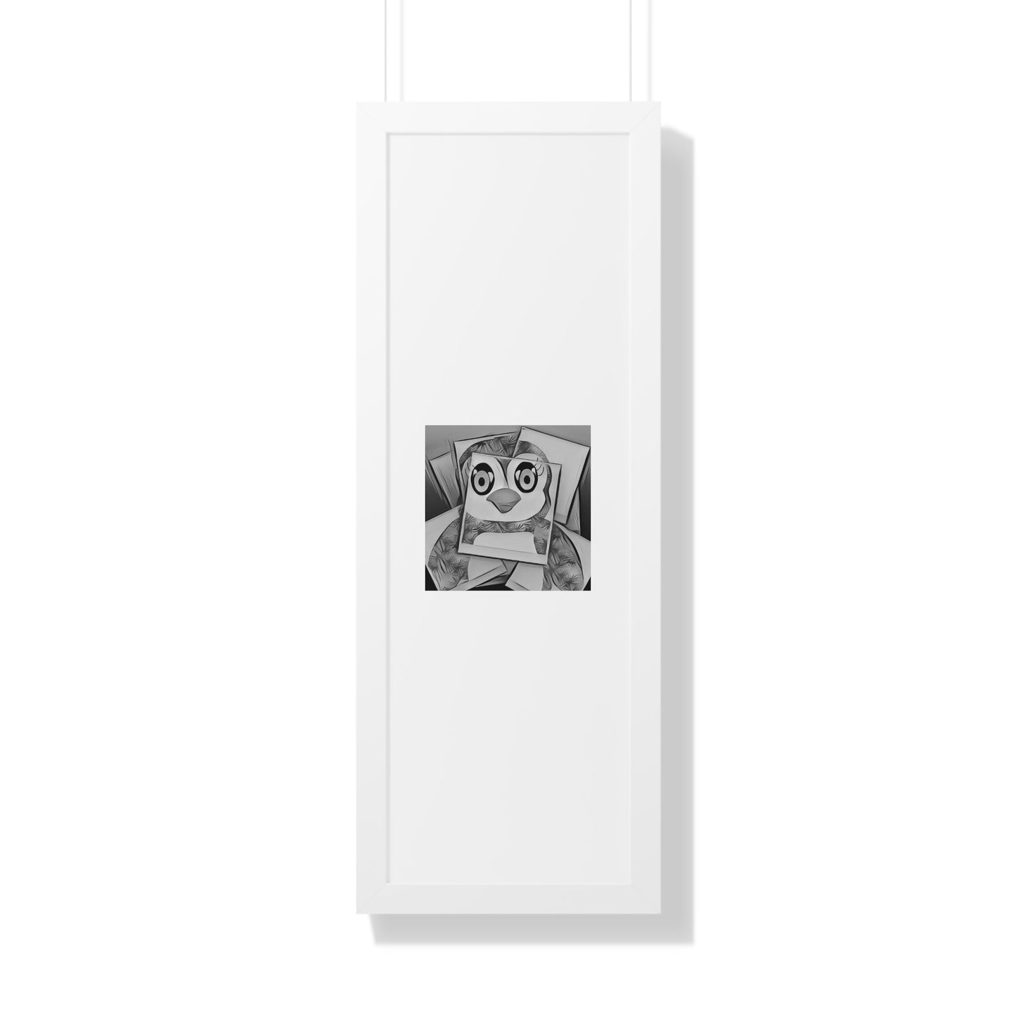 The Penguinies Photogprah Black & White Art Framed Vertical Poster