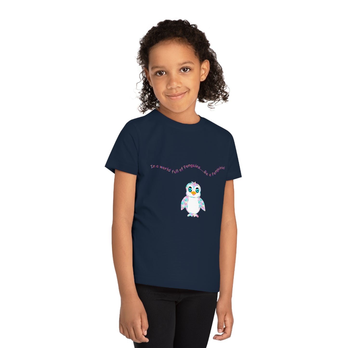 In a world full of penguins.... Be a Penguinies! Fun Kids' Creator T-Shirt