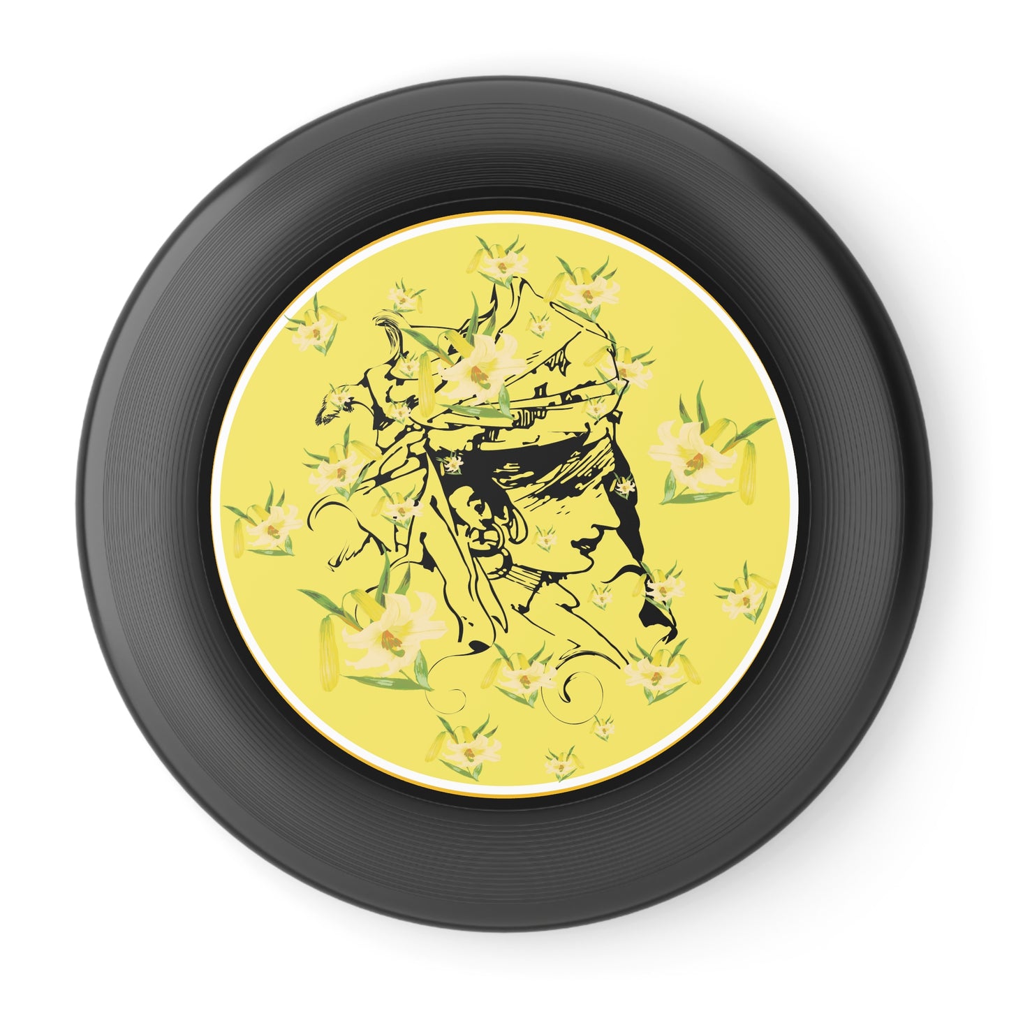 Daffodil Woman Art Wham-O Frisbee