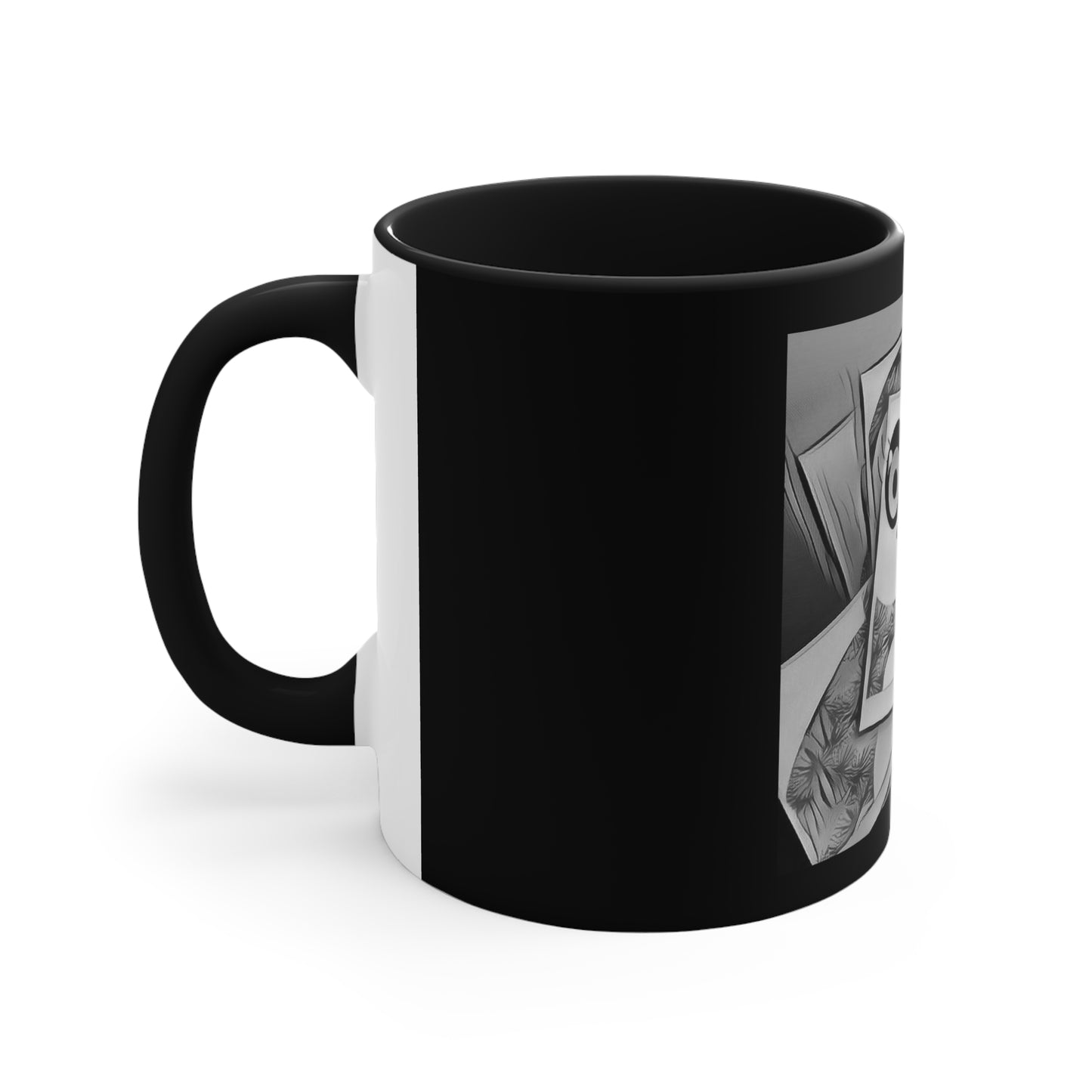 The Penguinies Photograph Black & White Art Accent Coffee Mug, 11oz