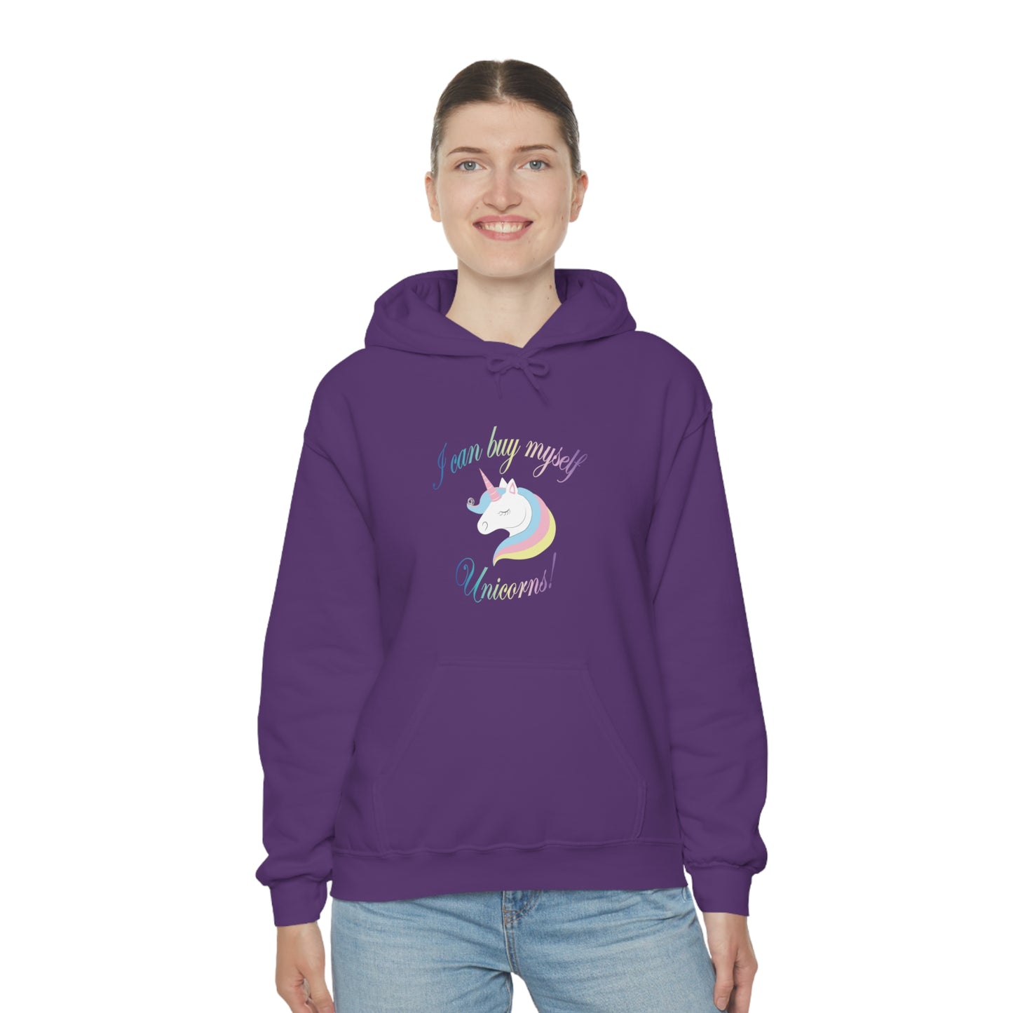 I Can Buy Myself Unicorns! Unisex Heavy Blend™ Hooded Sweatshirt