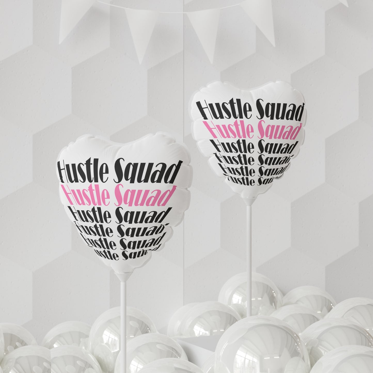 Hustle Squad Balloon (Round and Heart-shaped), 11"