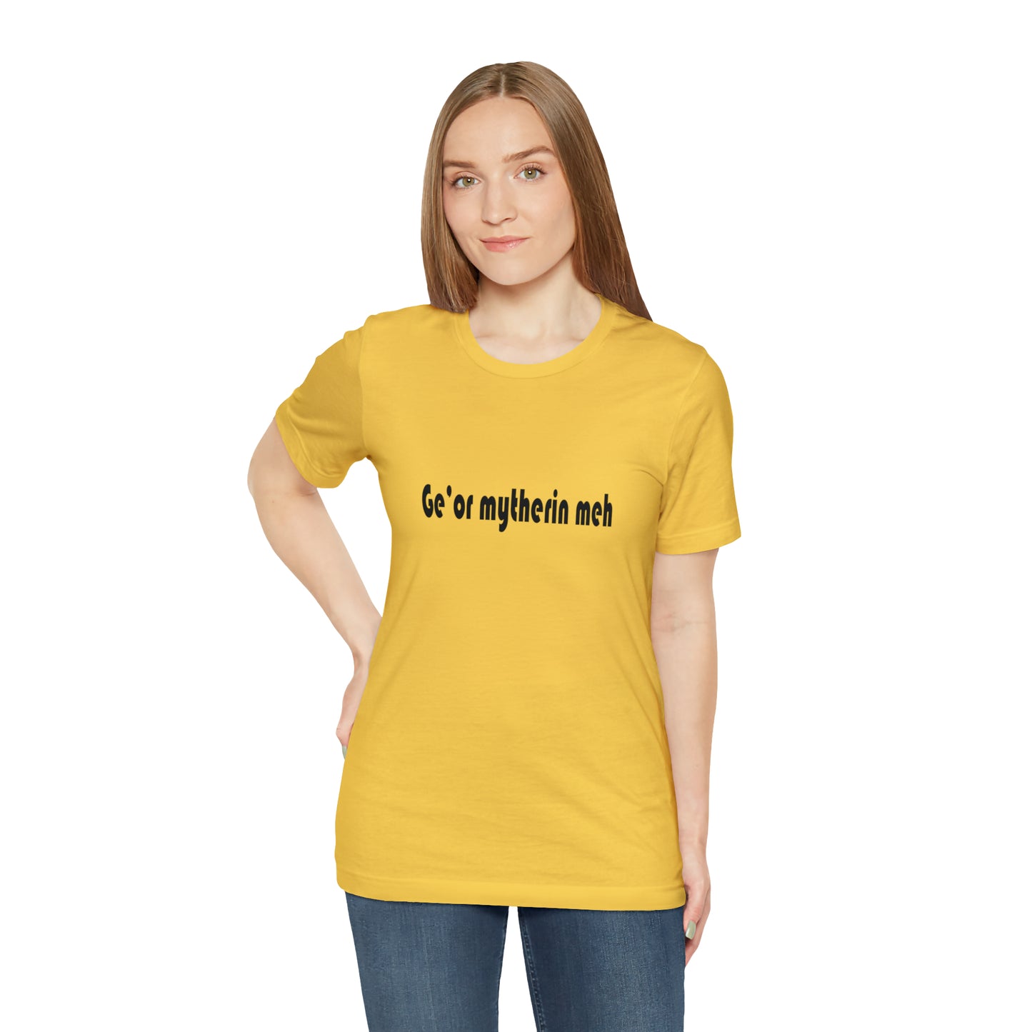 Gi'or mytherin meh Sheffield Dialect Typography Unisex Jersey Short Sleeve Tee