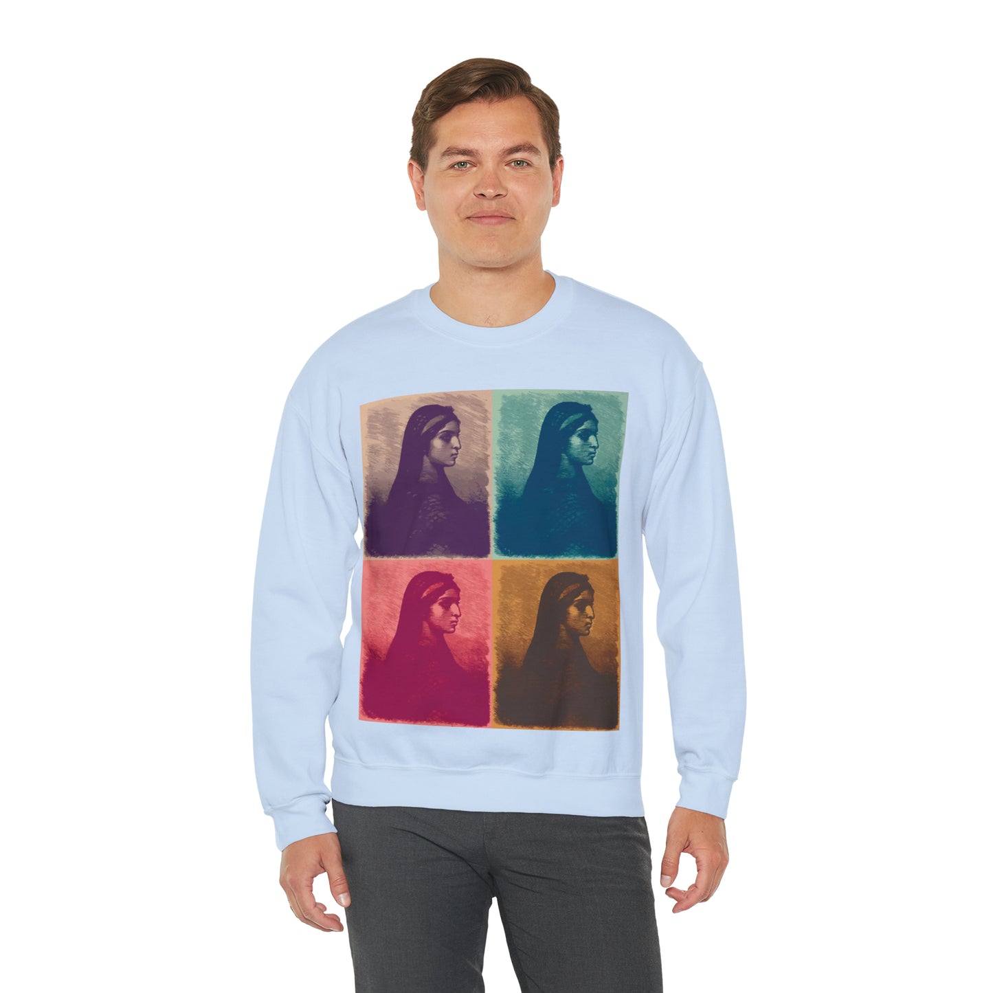 Koptic Woman Art Unisex Heavy Blend Crewneck Sweatshirt