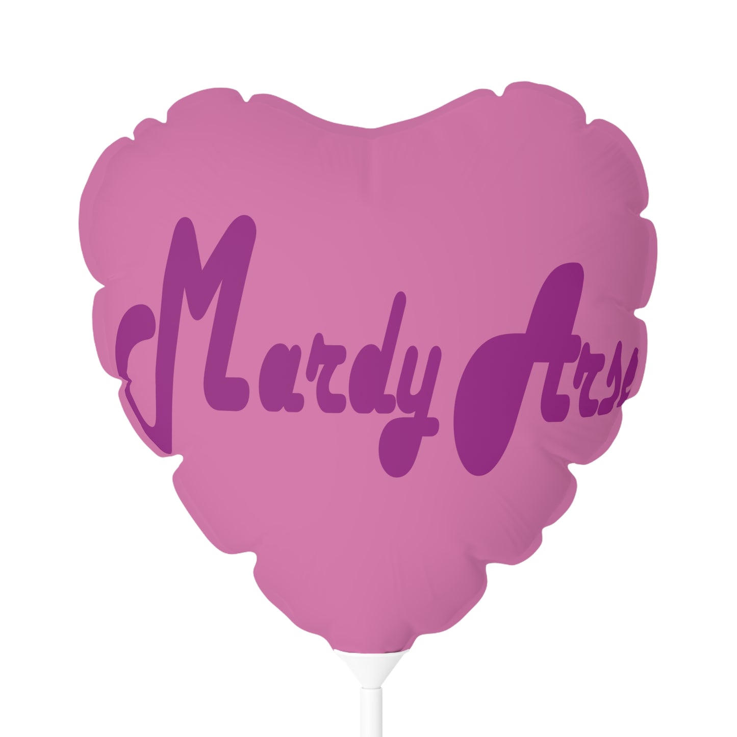 Mardy Arse, Sheffield Dialect Purple Typography Balloon (Round and Heart-shaped), 11"