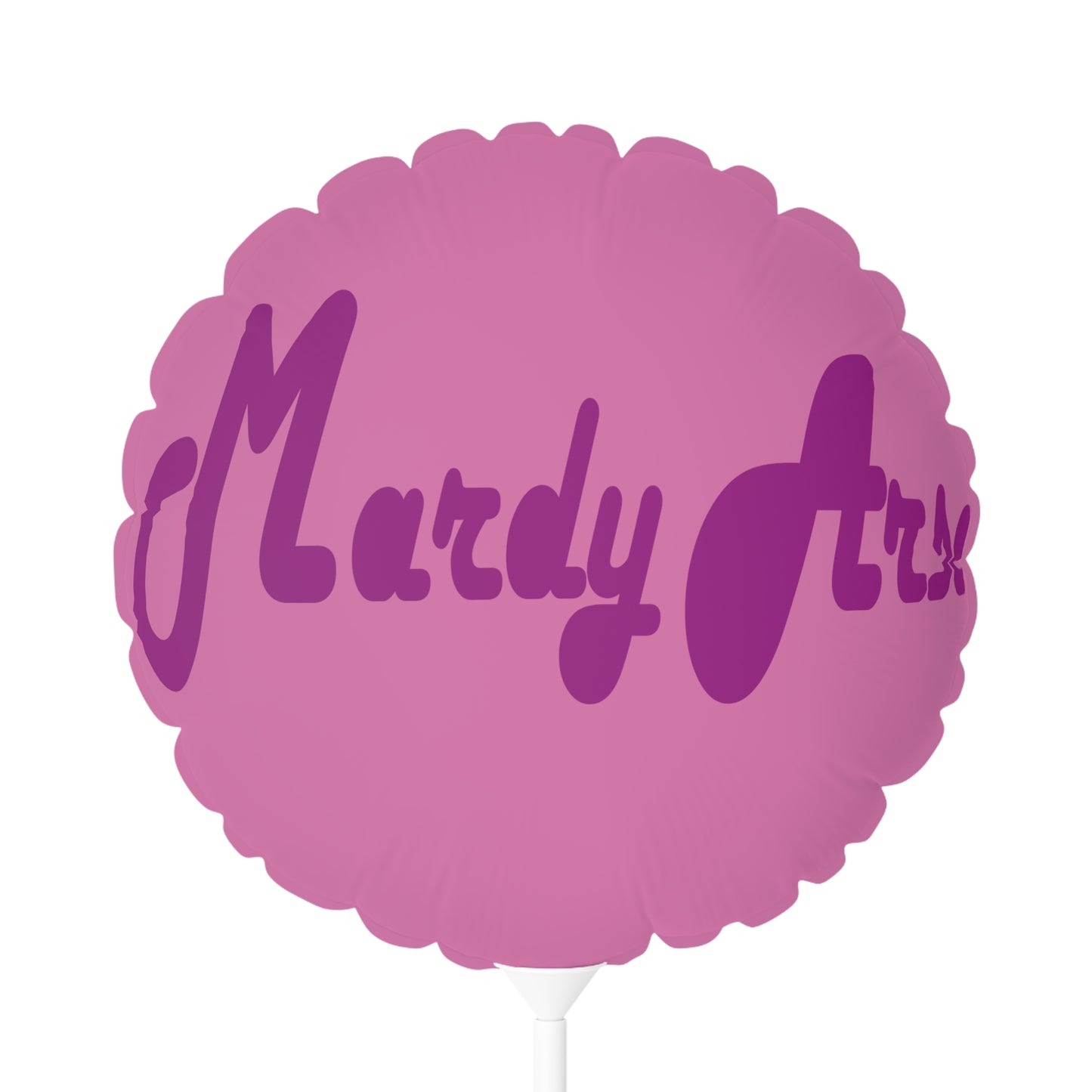 Mardy Arse, Sheffield Dialect Purple Typography Balloon (Round and Heart-shaped), 11"