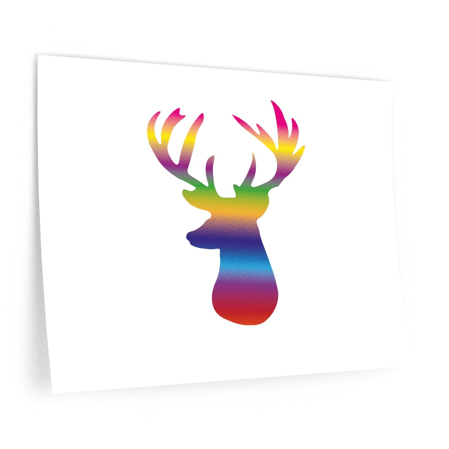 Rainbow Deer Stag Wall Decals