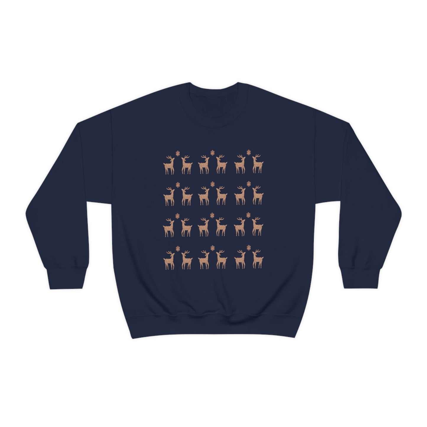 Golden Stag Pattern Unisex Heavy Blend™ Crewneck Sweatshirt