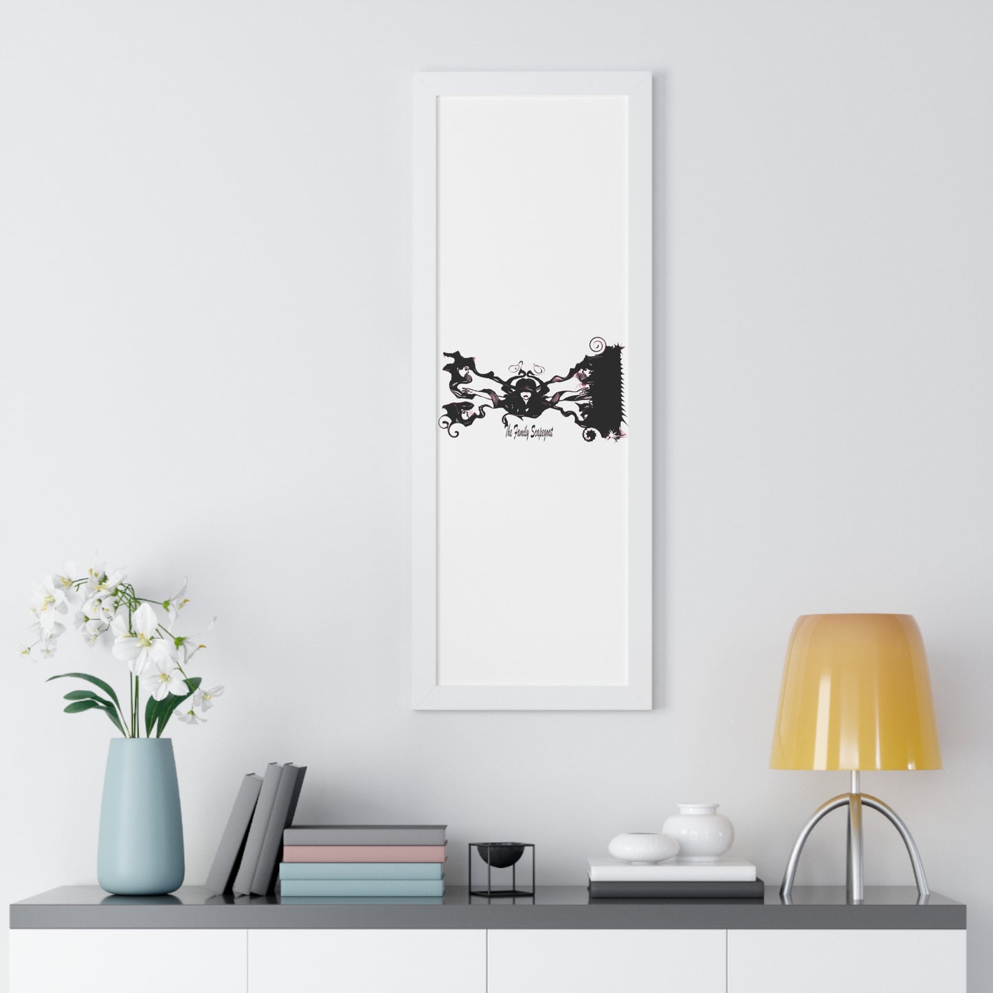 The Family Scapegoat with Pink Framed Vertical Poster