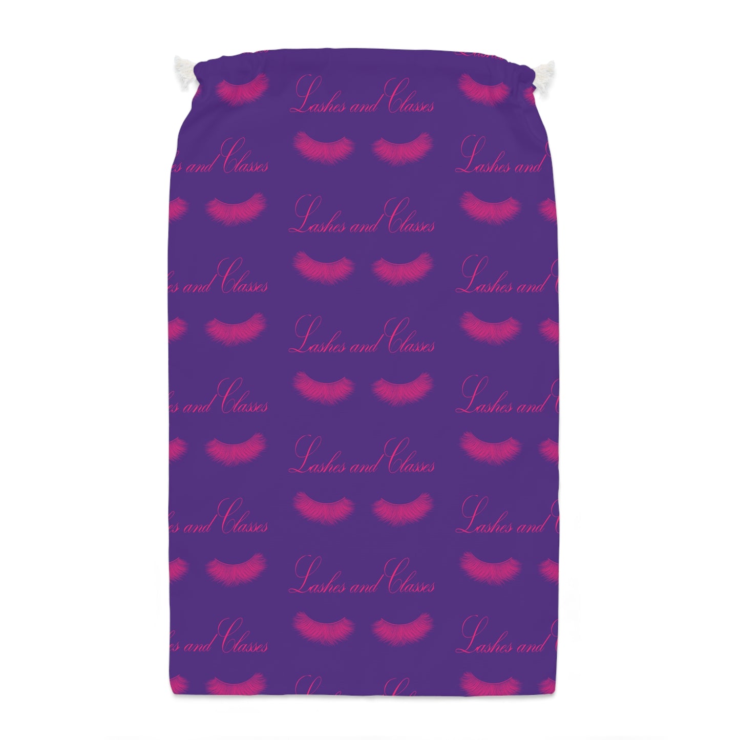 Pink Lashes & Classes Purple Sack