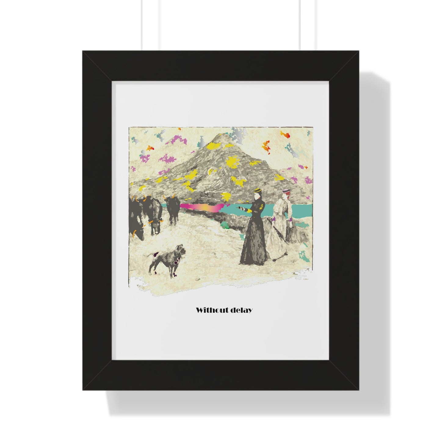 Without Delay Art Framed Vertical Poster