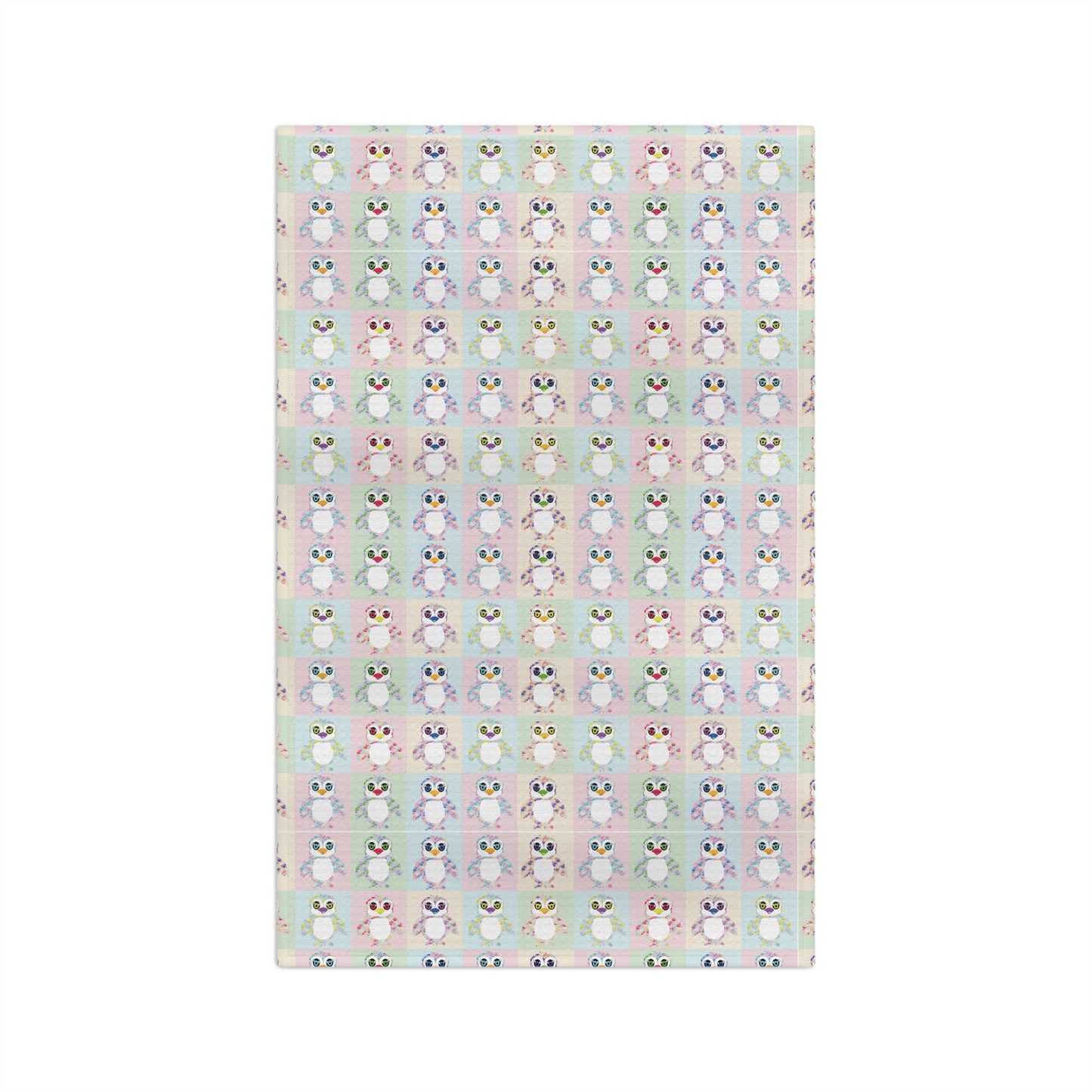 The Penguinies Pop Art Pattern Soft Tea Towel