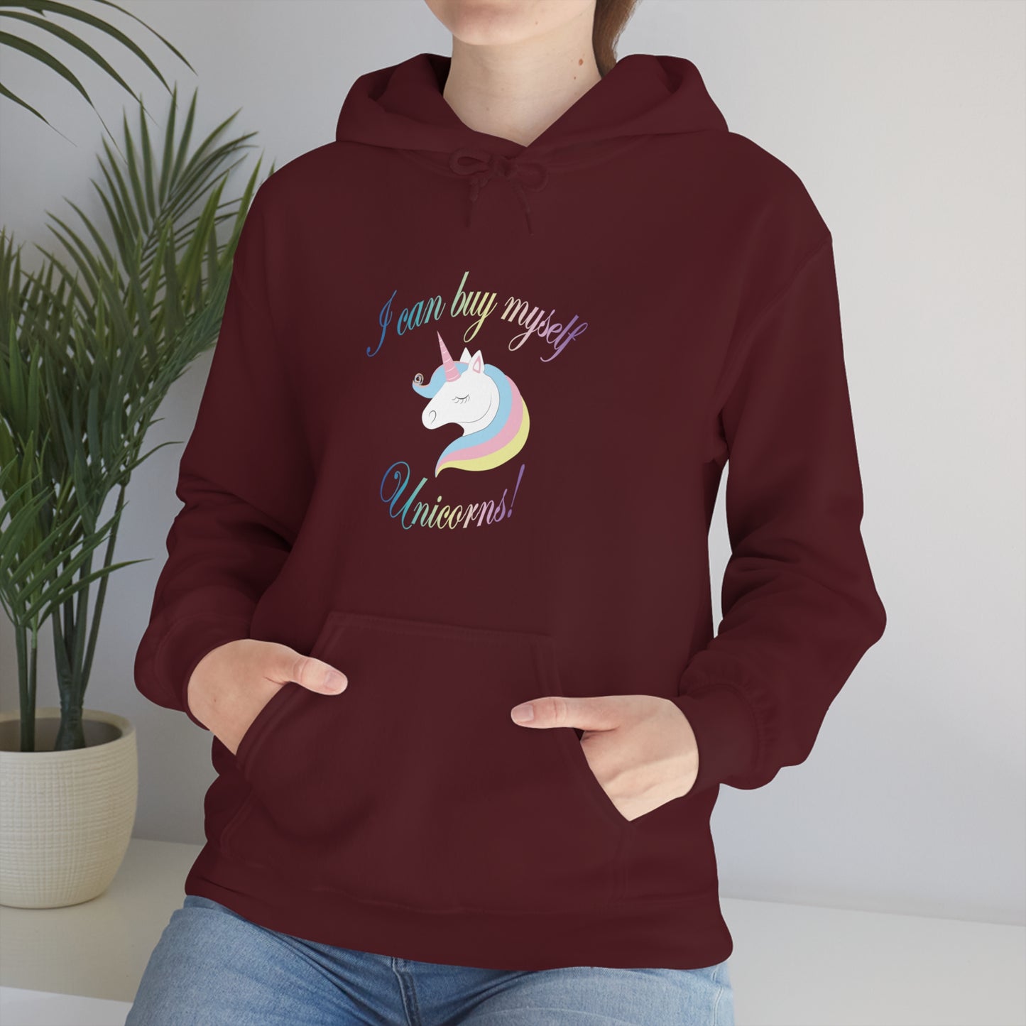 I Can Buy Myself Unicorns! Unisex Heavy Blend™ Hooded Sweatshirt