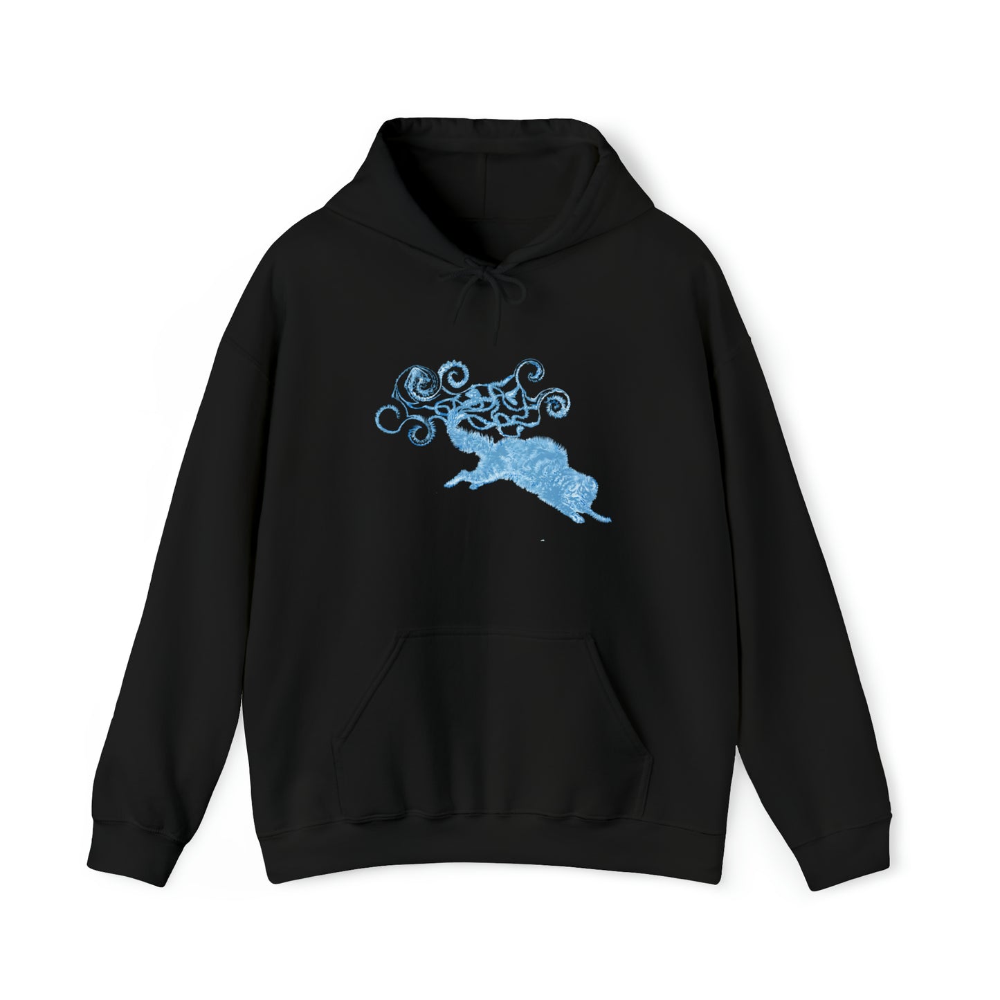 Blue Cat's Tail Art Unisex Heavy Blend™ Hooded Sweatshirt