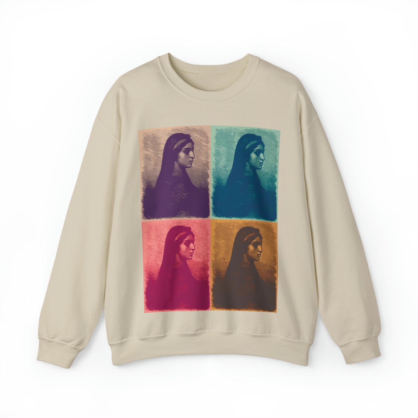 Koptic Woman Art Unisex Heavy Blend Crewneck Sweatshirt