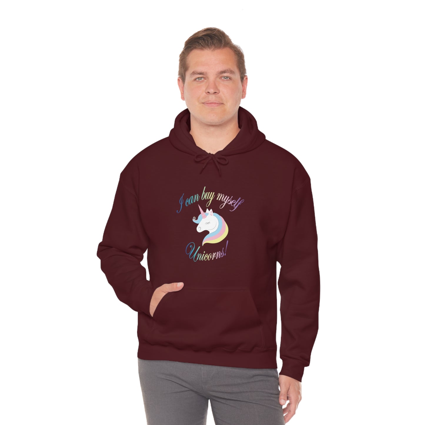 I Can Buy Myself Unicorns! Unisex Heavy Blend™ Hooded Sweatshirt