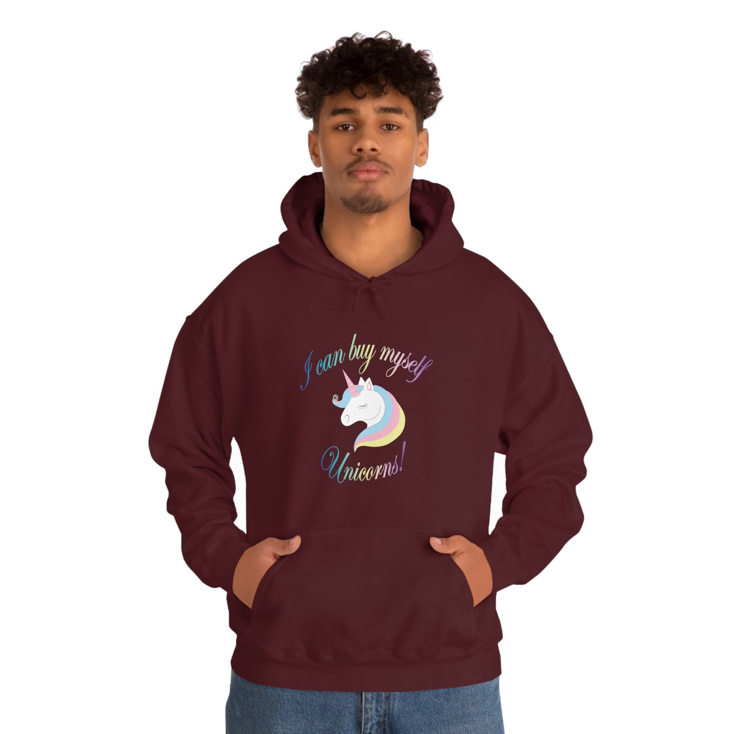 I Can Buy Myself Unicorns! Unisex Heavy Blend™ Hooded Sweatshirt