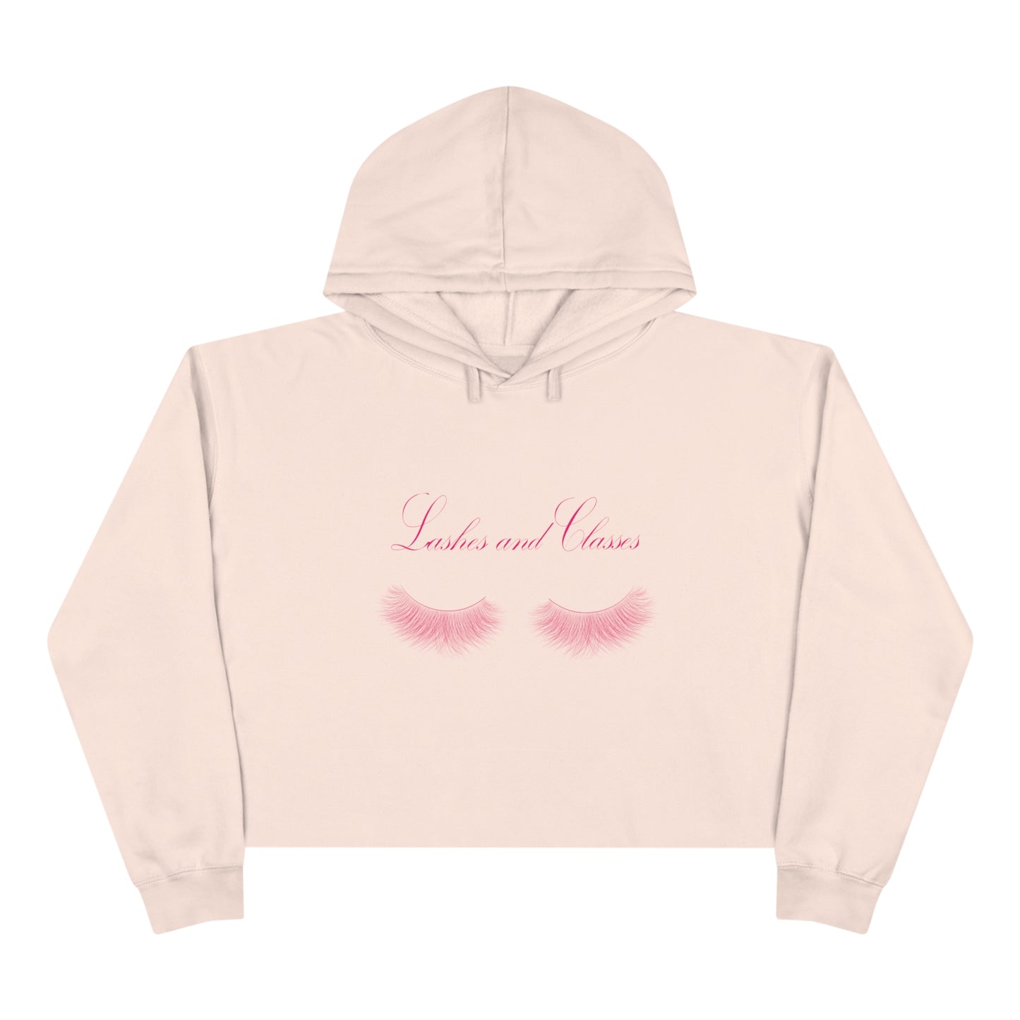 Lashes & Classes Crop Hoodie