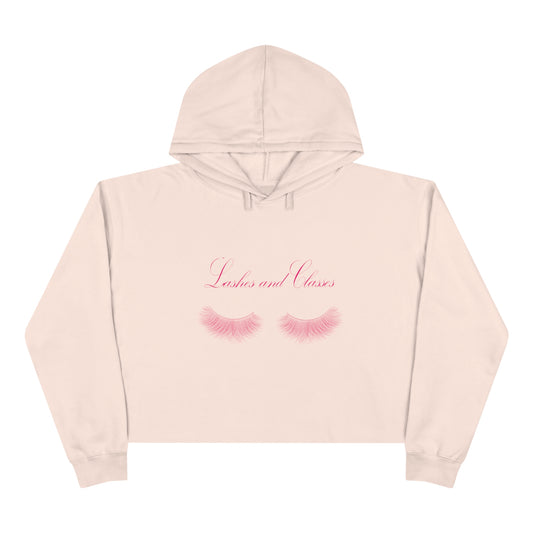 Lashes & Classes Crop Hoodie