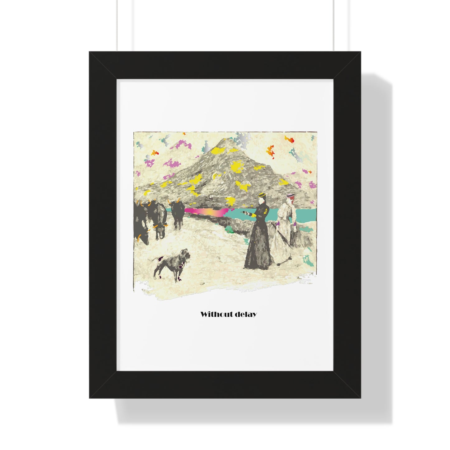 Without Delay Art Framed Vertical Poster