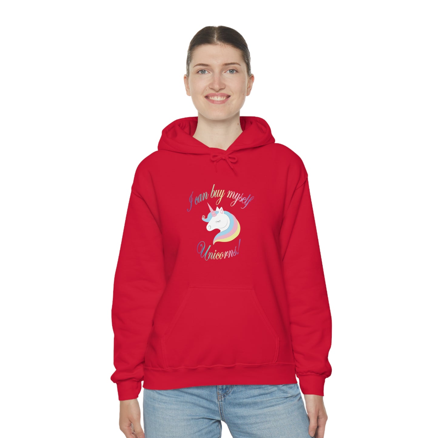 I Can Buy Myself Unicorns! Unisex Heavy Blend™ Hooded Sweatshirt