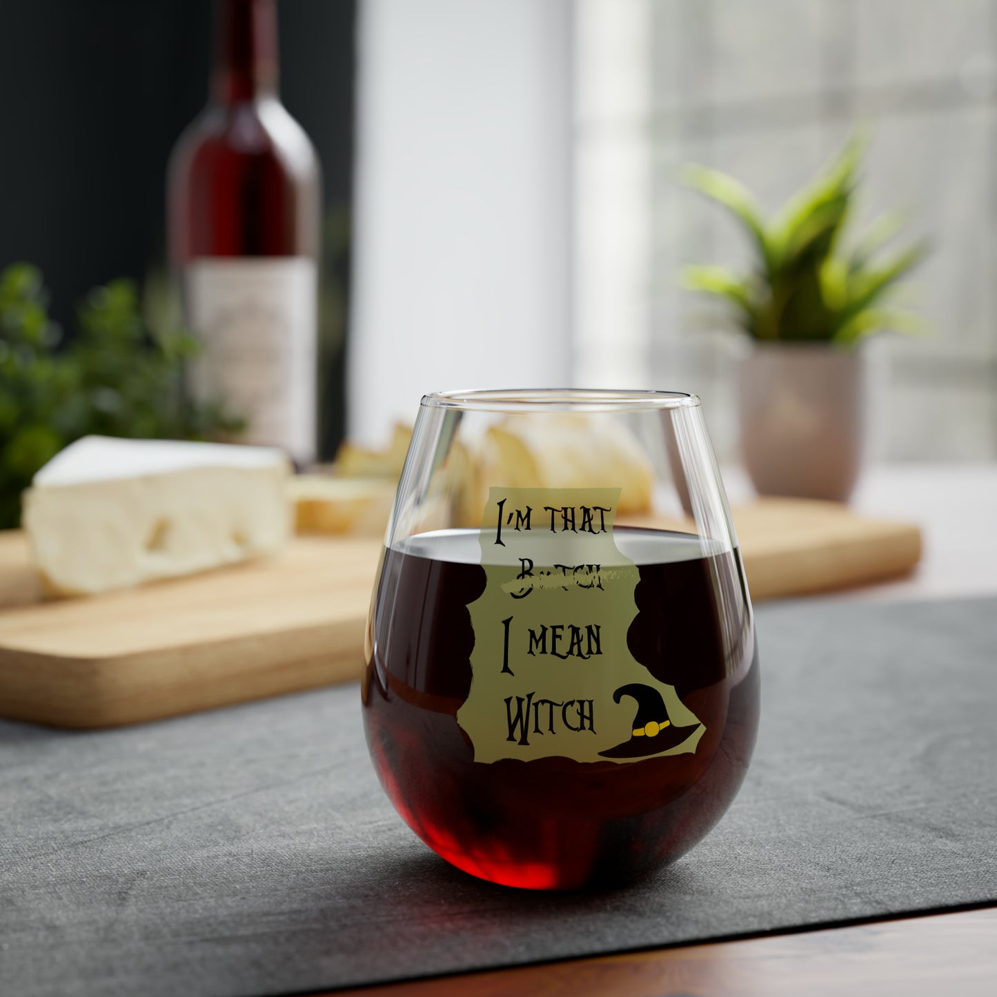 I'm That B*tch I Mean Witch Stemless Wine Glass, 11.75oz