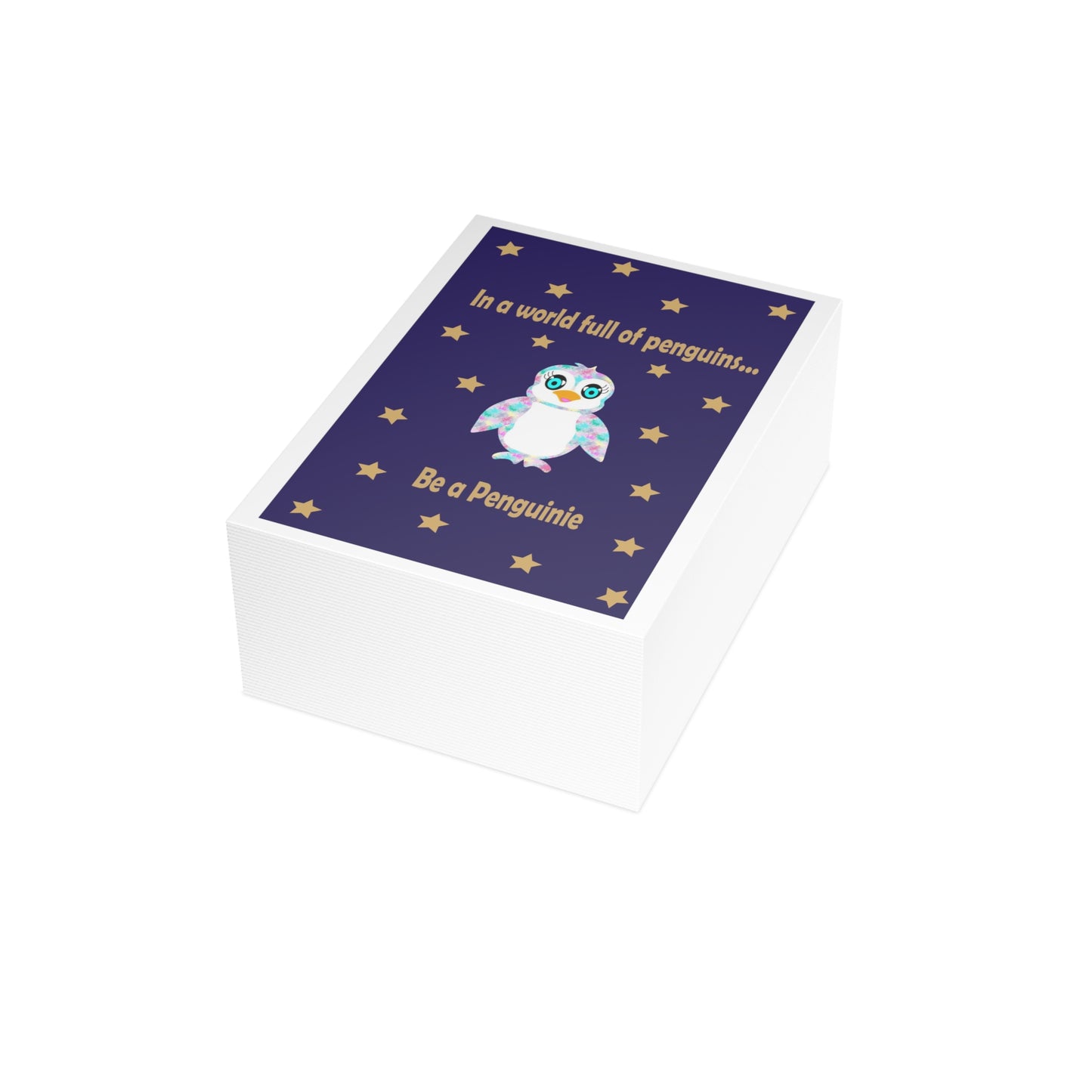 In a world full of penguins....Be a Penguinies Midnight Greeting Cards (1, 10, 30, and 50pcs)