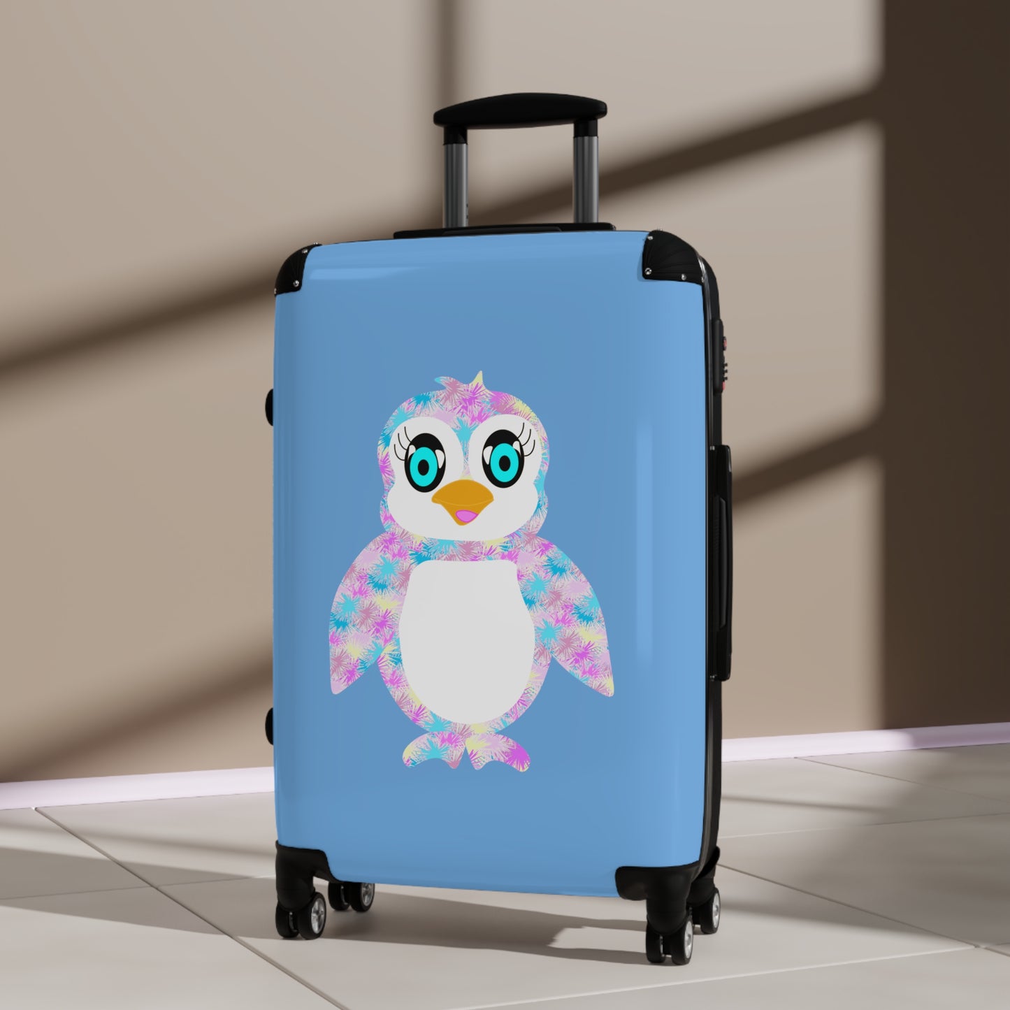 Penguinie Light Blue Suitcase