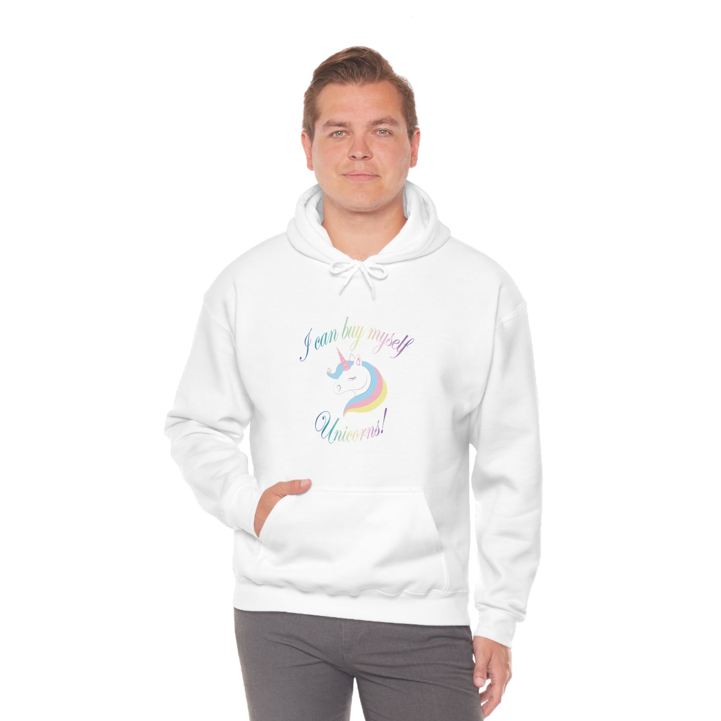 I Can Buy Myself Unicorns! Unisex Heavy Blend™ Hooded Sweatshirt