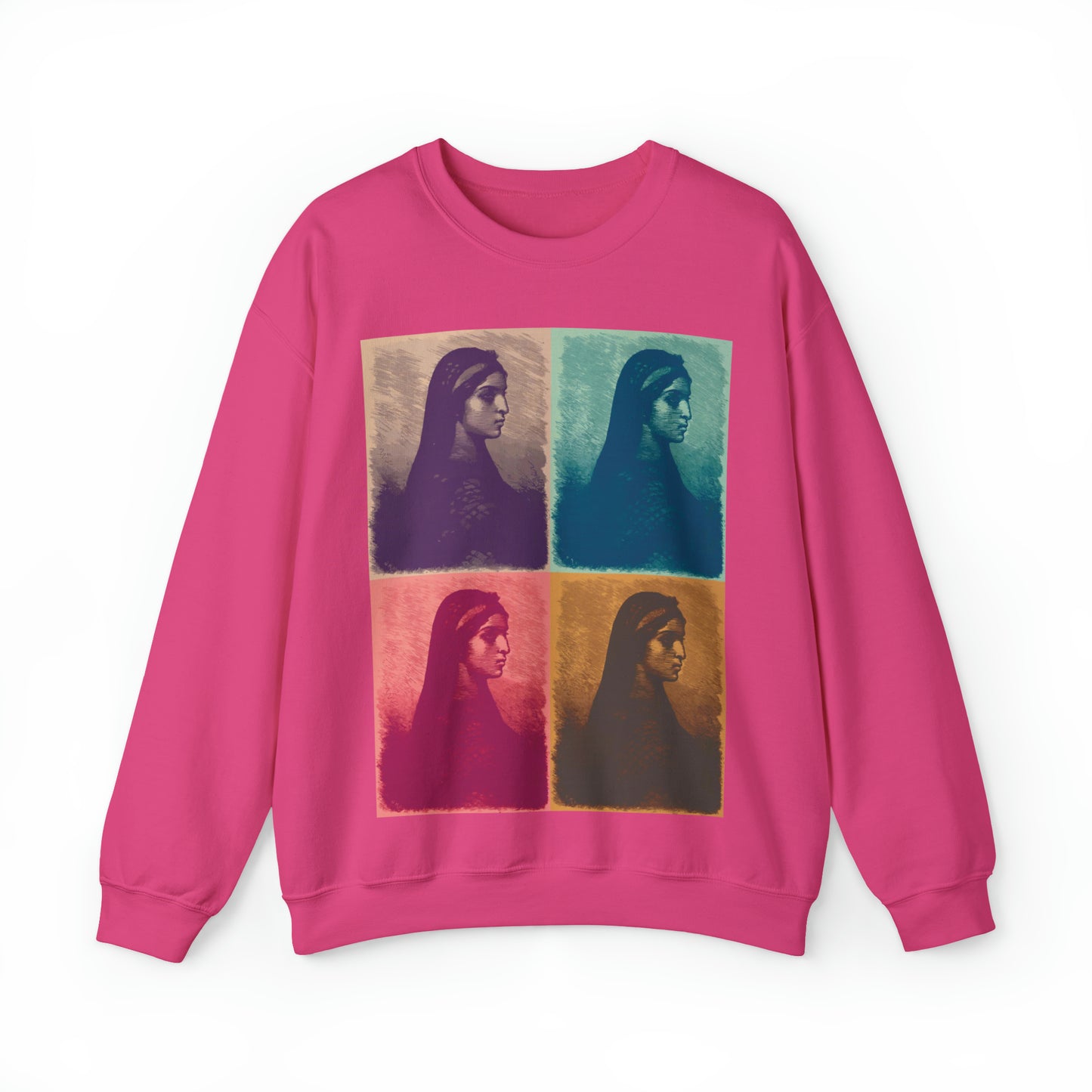 Koptic Woman Art Unisex Heavy Blend Crewneck Sweatshirt