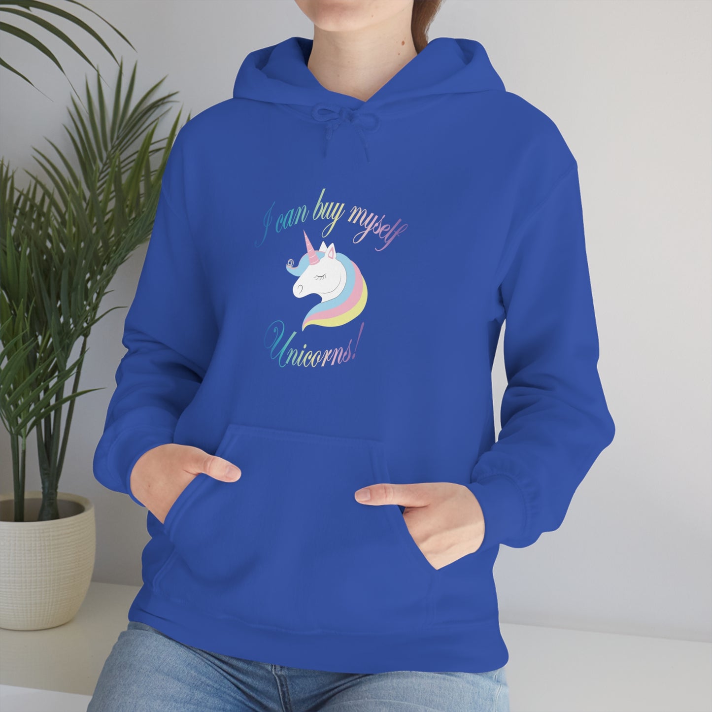 I Can Buy Myself Unicorns! Unisex Heavy Blend™ Hooded Sweatshirt