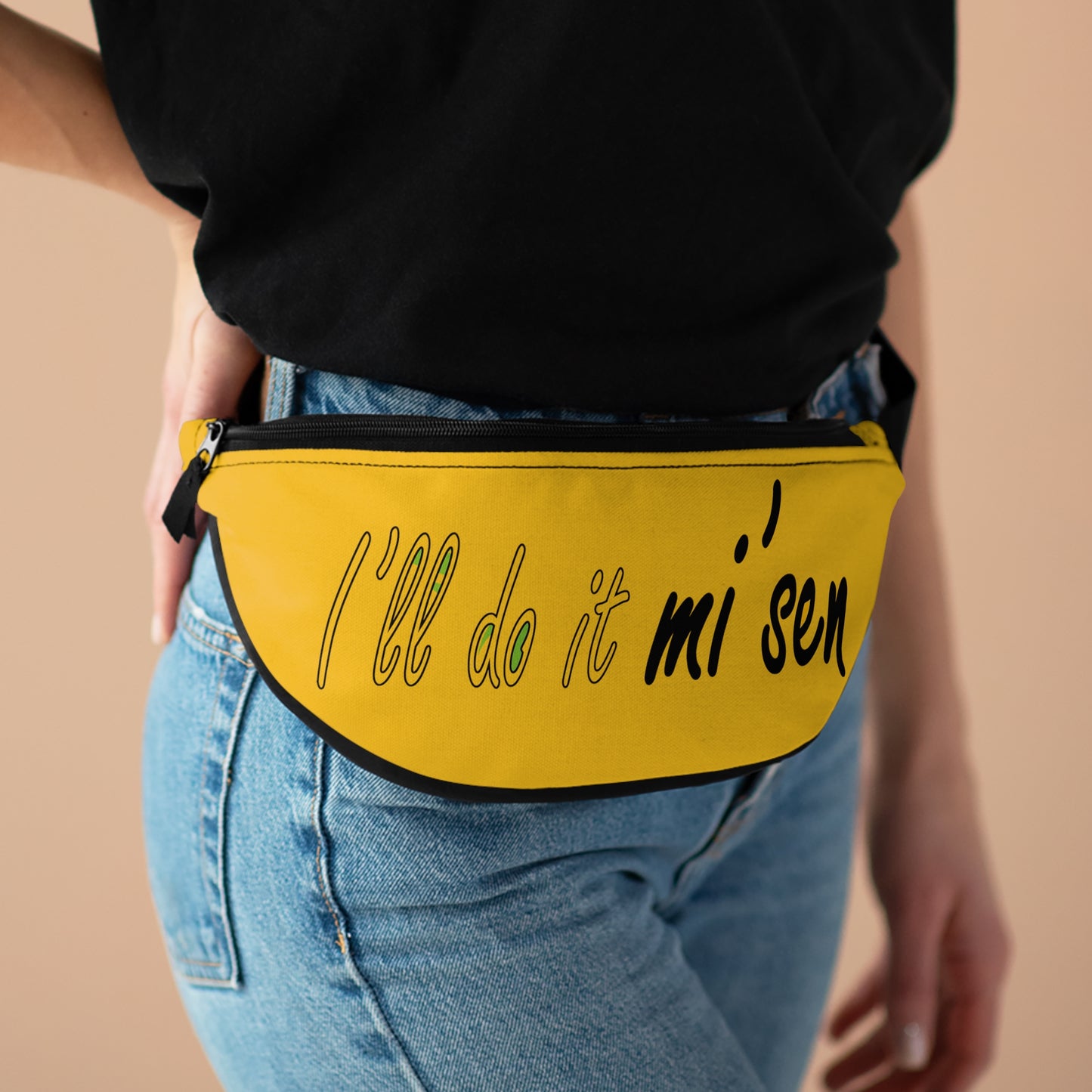 I'll do it mi' sen Sheffield Dialect Quote, Yellow Fanny Pack