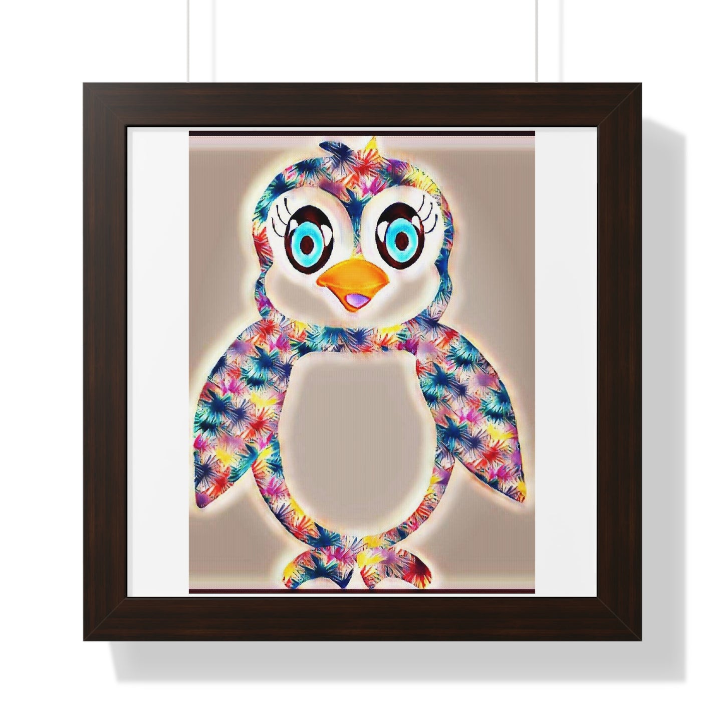 The Penguinies Glow Cinematic Framed Vertical Poster