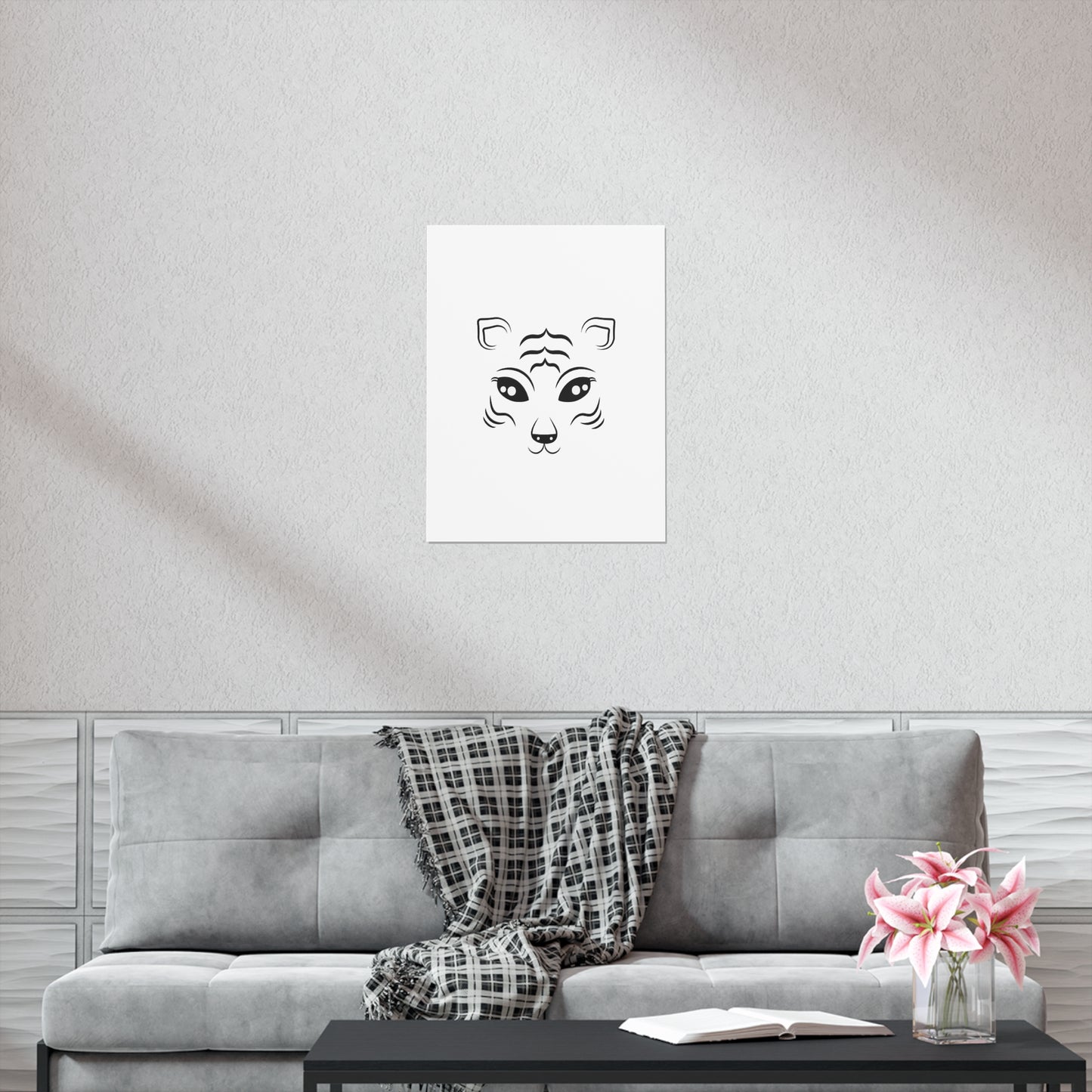 Tiger Face Art Premium Matte Vertical Posters