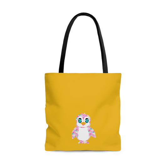 Penguinies Yellow Tote Bag (AOP)