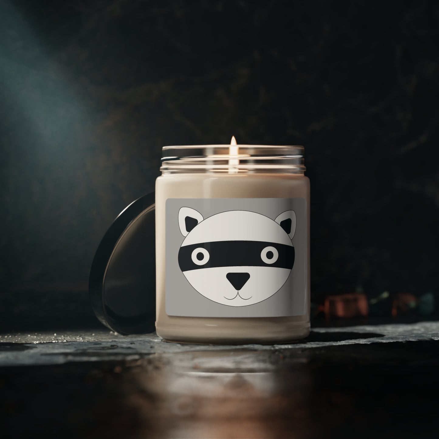 Raul The Racoon Scented Soy Candle, 9oz