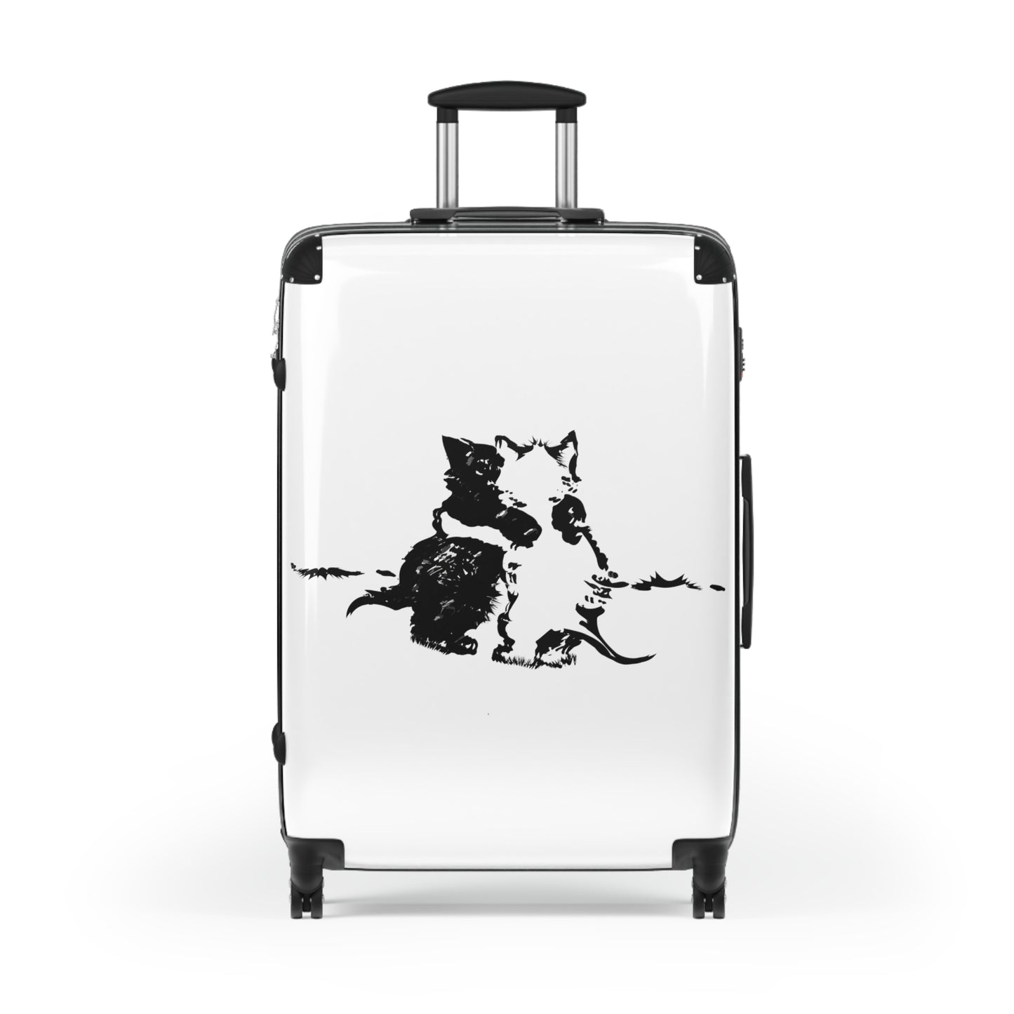 Kissing Black & White Suitcase