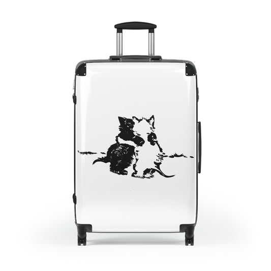 Kissing Black & White Suitcase