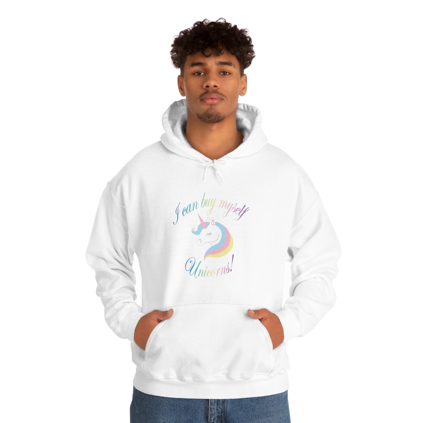 I Can Buy Myself Unicorns! Unisex Heavy Blend™ Hooded Sweatshirt