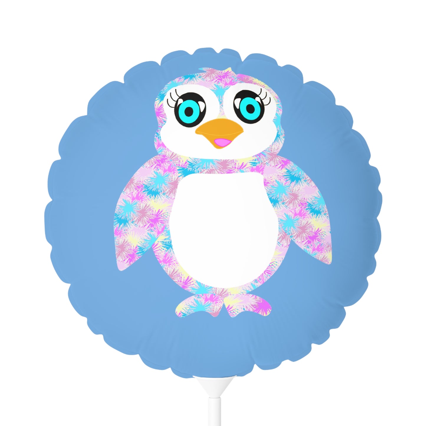 The Penguinie, Light Blue Balloon (Round and Heart-shaped), 11"